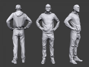 lowpoly people casual pack vol 3 3Dモデル