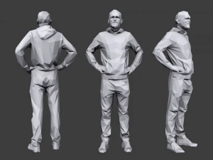 lowpoly people casual pack vol 3 3D Model