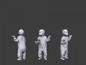 lowpoly people casual pack vol 3 3Dモデル