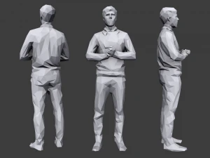 lowpoly people casual pack vol 4 3D Model