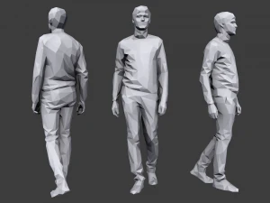 lowpoly people casual pack vol 4 3D Model
