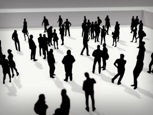 lowpoly people crowd 3D मॉडल