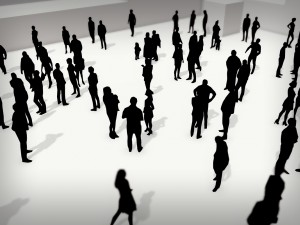 lowpoly people crowd 3D मॉडल