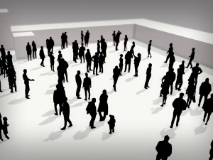 lowpoly people crowd 3D मॉडल