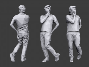 lowpoly people casual pack vol 5 3D Модель