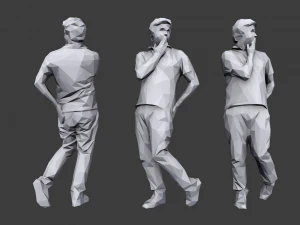 lowpoly people casual pack vol 5 3D Model
