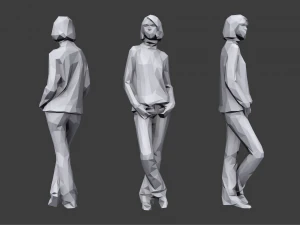 lowpoly people casual pack vol 5 3D Model