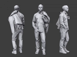 lowpoly people casual pack vol 5 3D Model