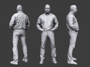 lowpoly people casual pack vol 6 3D Модель