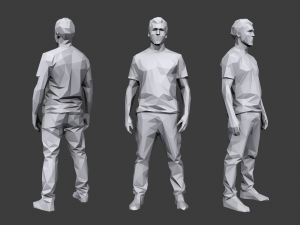 lowpoly people casual pack vol 6 3D Модель