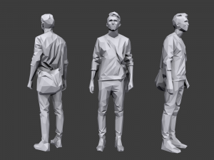 lowpoly people casual pack vol 6 3D Модель