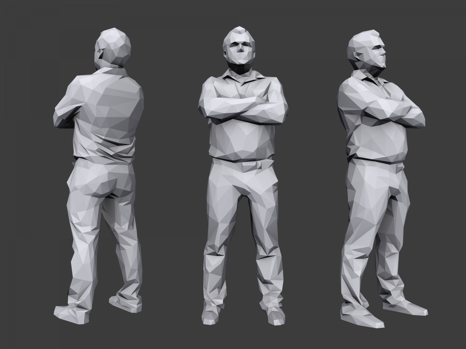 лоуполи модель человека. исторические лидеры в lowpoly. трехмерная модель человека.