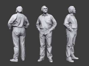 lowpoly people casual pack vol 6 3D Модель