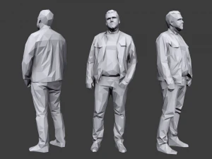 lowpoly people casual pack vol 7 3D Model