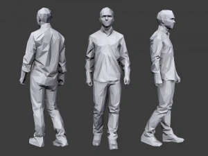 lowpoly people casual pack vol 7 3D Model