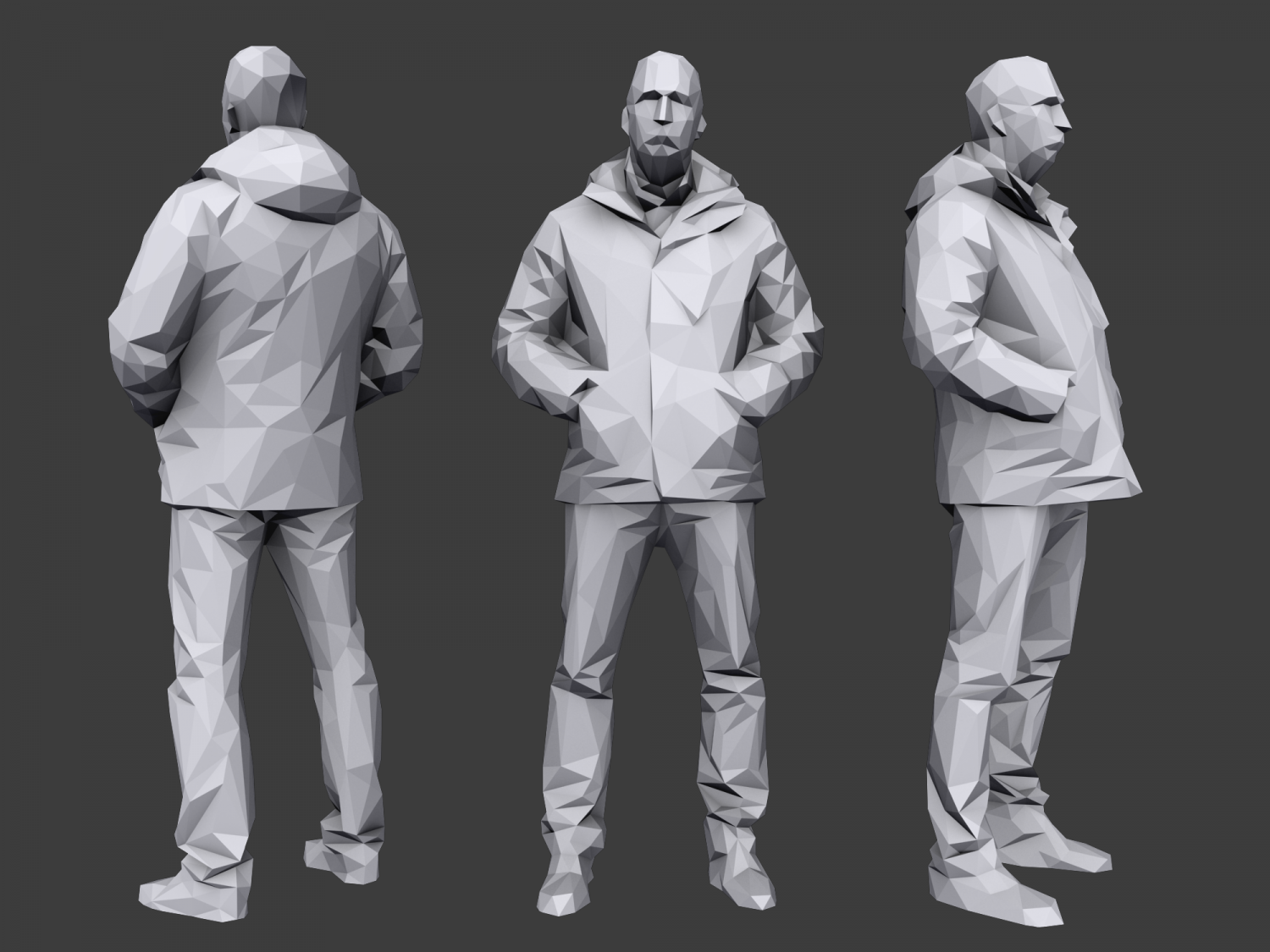 Люди для скетчапа. Модели бандитов Лоу Поли. Casual 3d model game. Lowpoly people Casual Pack.