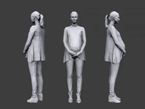 lowpoly people casual pack vol 7 3D Model