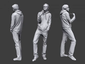 lowpoly people casual pack vol 7 3D Model