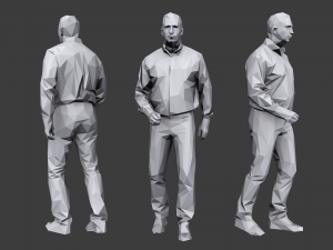 lowpoly people casual pack vol 8 3D 모델