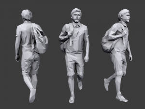 lowpoly people casual pack vol 8 3D 모델