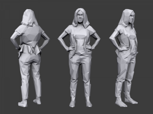 lowpoly people casual pack vol 8 3D 모델