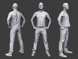 lowpoly people casual pack vol 9 Modello 3D