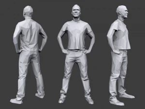 lowpoly people casual pack vol 9 3D Model