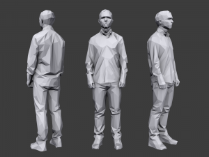 lowpoly people casual pack vol 9 Modello 3D