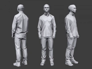 lowpoly people casual pack vol 9 3D Model