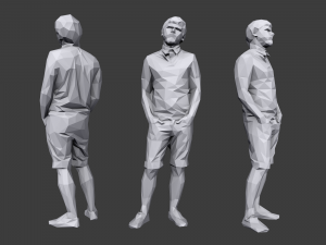 lowpoly people casual pack vol 9 Modello 3D