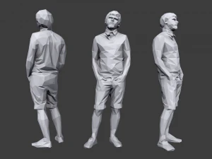 lowpoly people casual pack vol 9 3D Model