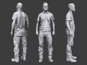 lowpoly people casual pack vol 10 Modèle 3D