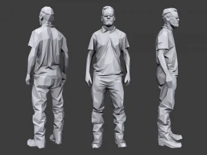 lowpoly people casual pack vol 10 3D Model