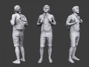 lowpoly people casual pack vol 10 Modèle 3D