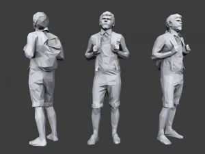lowpoly people casual pack vol 10 3D Model