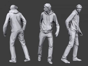 lowpoly people casual pack vol 10 3D Model