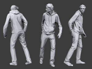 lowpoly people casual pack vol 10 Modèle 3D