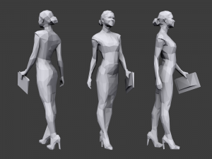 lowpoly people business pack Modelo 3D