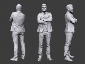 lowpoly people business pack Modelo 3D