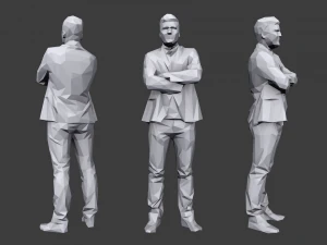 lowpoly people business pack 3D Model