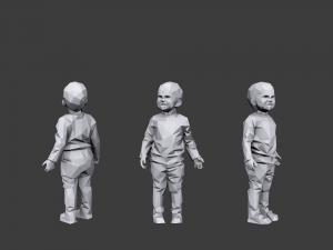 lowpoly children pack Model 3D