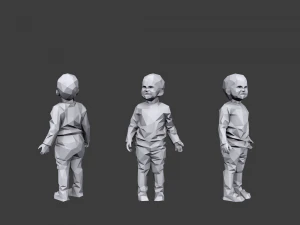 lowpoly children pack 3D Model