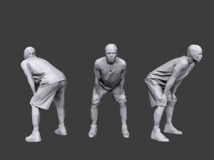 lowpoly people sports pack Modelo 3D