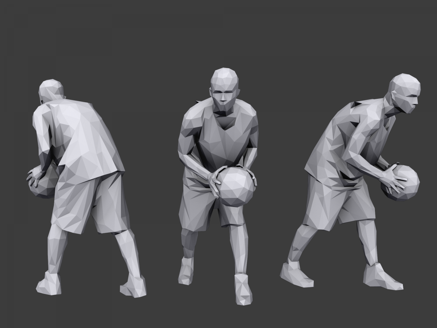 Modeling pack. 3d people Sport.