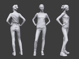 lowpoly people casual pack vol 11 Modelo 3D