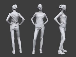 lowpoly people casual pack vol 11 3D Model