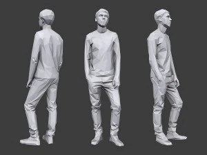 lowpoly people casual pack vol 11 3D Model