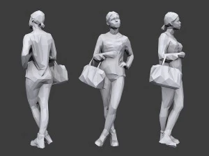 lowpoly people casual pack vol 11 3D Model