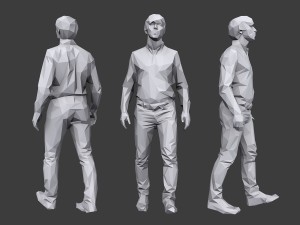 lowpoly people casual pack vol 12 Modelo 3D