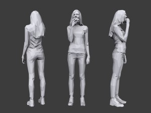 lowpoly people casual pack vol 12 Modelo 3D